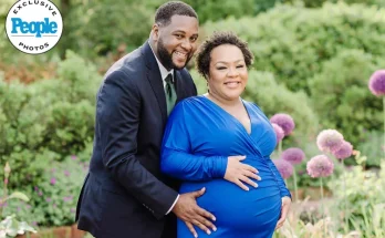 Yamiche Alcindor and her husband Nate. Credit : Terri Baskin Photography