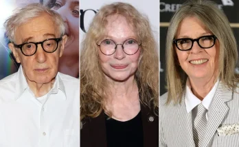 Woody Allen; Mia Farrow; Diane Keaton. Credit : Mike Coppola/Getty;Ernesto Ruscio/Getty;WALTER BIERI/EPA/Shutterstock
