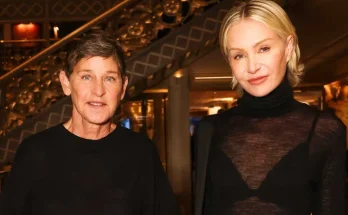 From left: Ellen DeGeneres and Portia de Rossi attend the Unveiling of RH Paris on September 4, 2025. Credit : Astra Marina/BFA.com/Shutterstock
